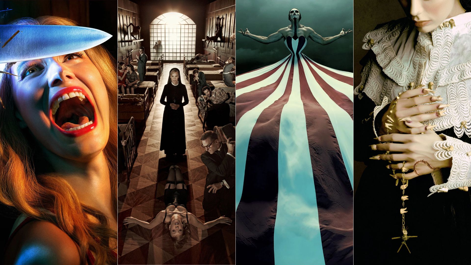 Imagem ilustrativa sobre American Horror Story 13 estreia com retorno de Constance, Tate e Addy e um encontro demoníaco da família Langdon