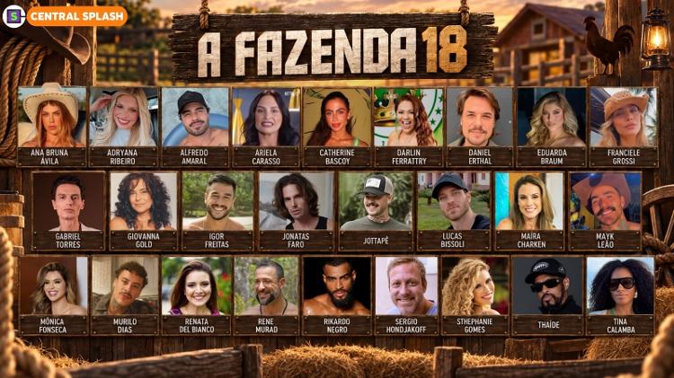 Imagem ilustrativa sobre Gabriel Torres e Fran Almeida são confirmados como novos participantes da Fazenda 18 e prometem agitar a arca