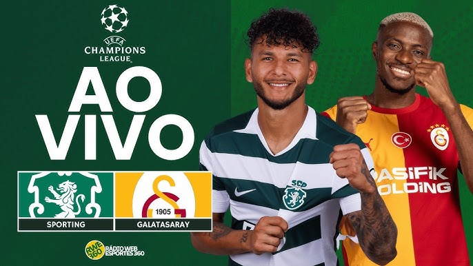 Imagem ilustrativa sobre Sporting x Galatasaray na Champions: onde assistir, horário e escalações