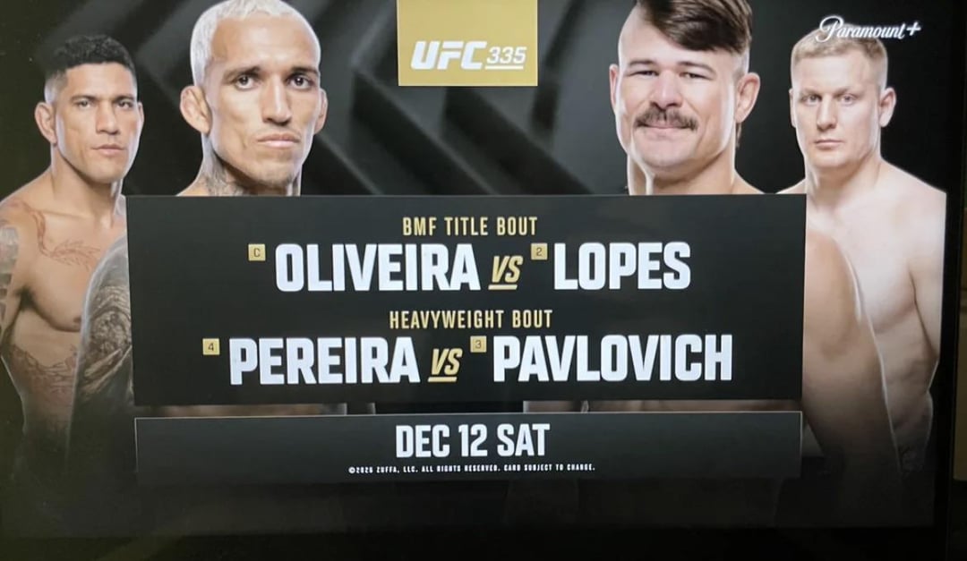 Imagem ilustrativa sobre UFC 335 tem Alex Poatan e Derrick Pavlovich disputando o cinturão dos pesos-pesados