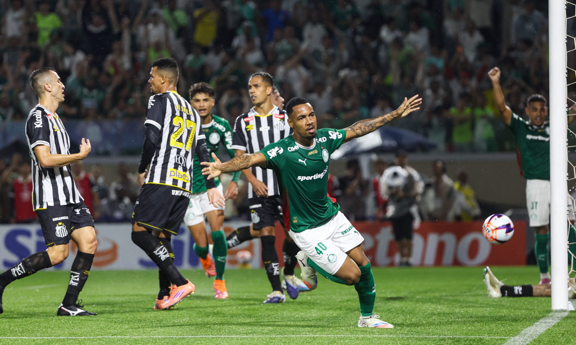 Imagem ilustrativa sobre Palmeiras bate Santos e avança com 3 a 0 para semifinal da Copa do Brasil