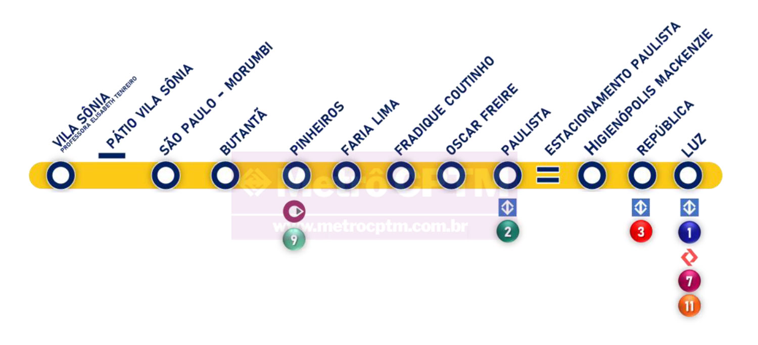 Imagem ilustrativa sobre Linha 4-Amarela sofre pane elétrica, prende 3.200 passageiros e gera superlotação nas estações