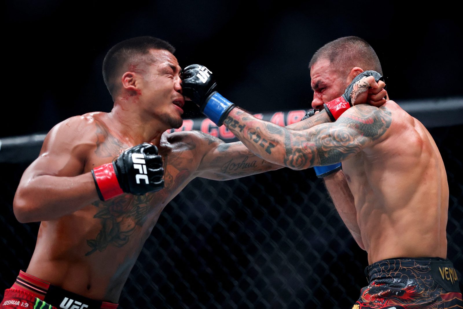 Barraco no UFC 331: Pantoja parte para cima de Van e Dana White precisa segurar
