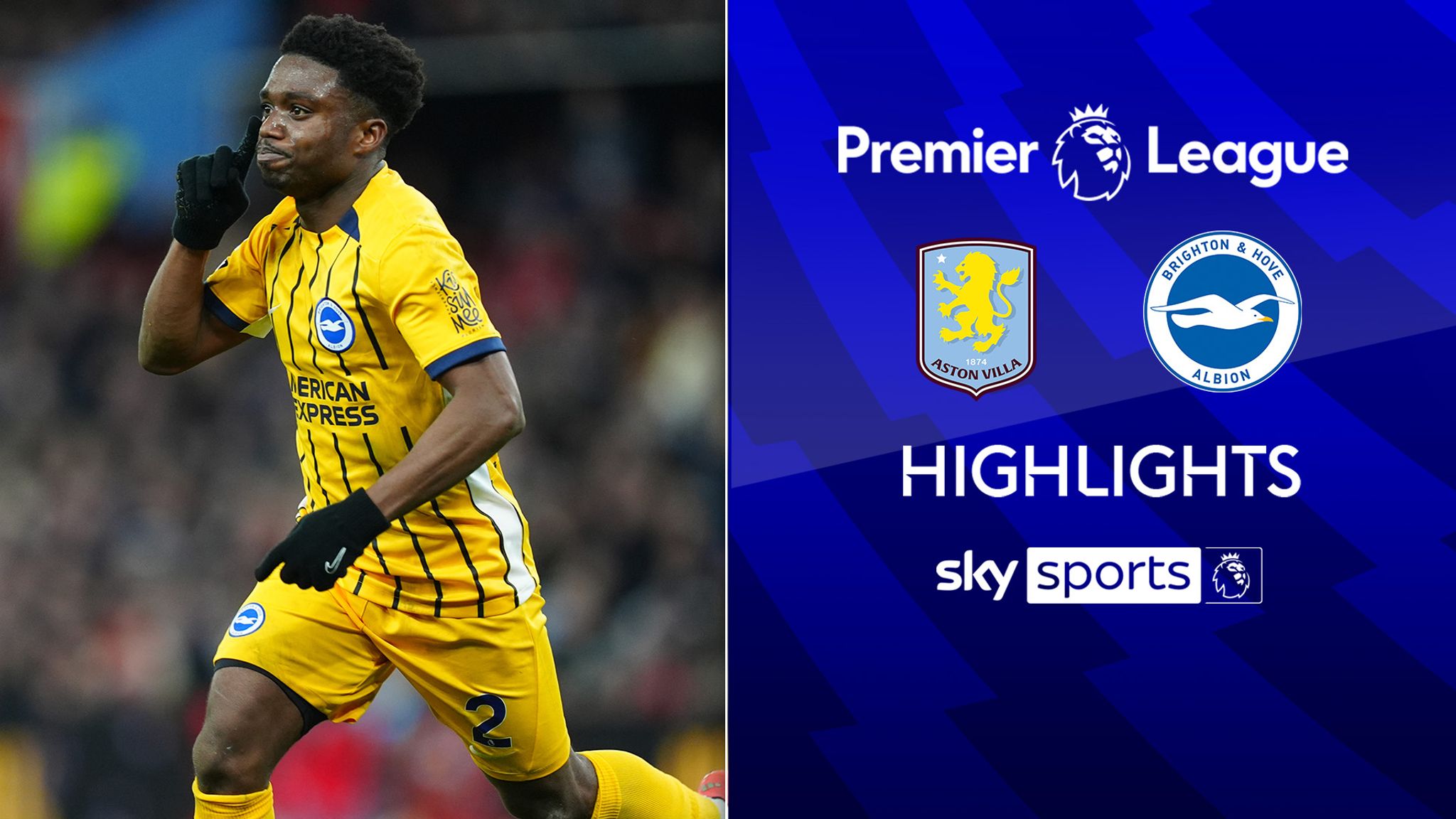 Imagem ilustrativa sobre Brighton vs. Aston Villa: Olhar analítico do LANCE! e opções de transmissão no Terra e 365Scores