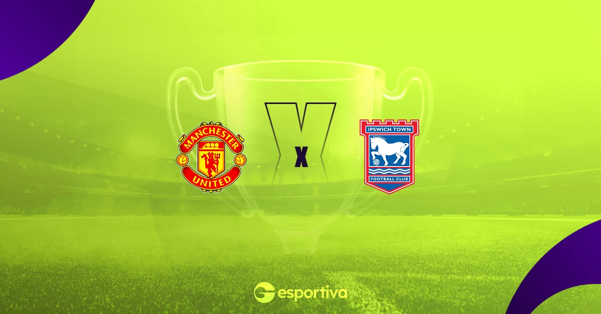 Imagem ilustrativa sobre Manchester United vai encarar Ipswich Town no sábado: horário, onde assistir e análises