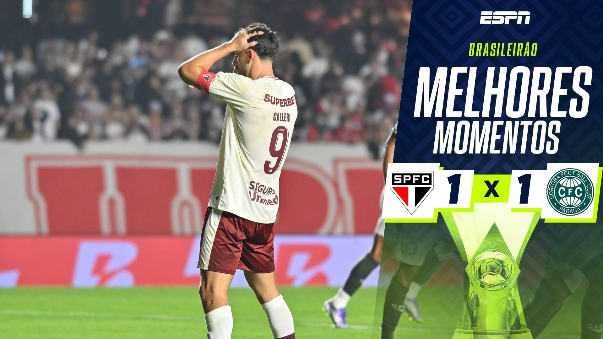 São Paulo x Coritiba, Onde Assistir, Análise, Horário, Escalações e Estatísticas 15/08