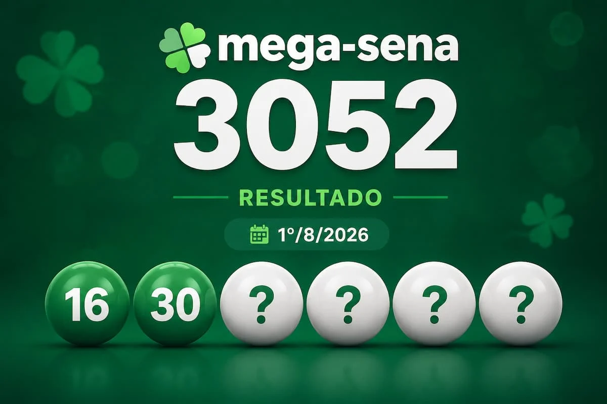 Imagem ilustrativa sobre Mega‑Sena 3052 acumula: R$ 41 milhões aguarda na quinta-feira