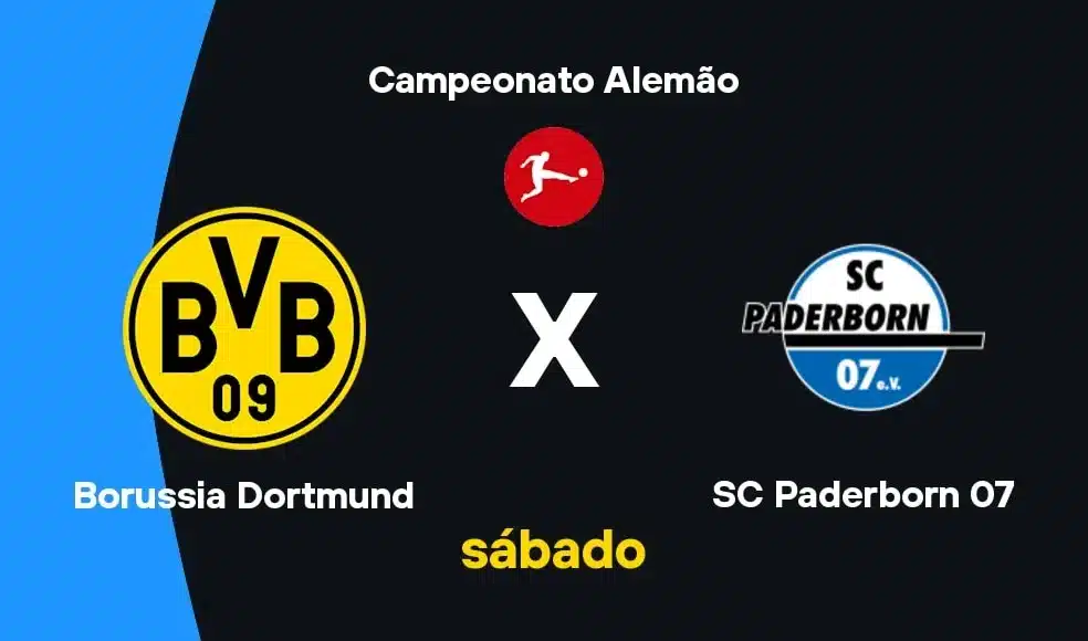 Imagem ilustrativa sobre Borussia Dortmund x Paderborn: Tudo pra 12/09, horário, transmissão e palpite para a Bundesliga