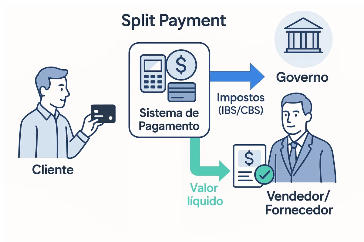 Imagem ilustrativa sobre Split payment adiado: Receita Federal postergue obrigatoriedade para 2028