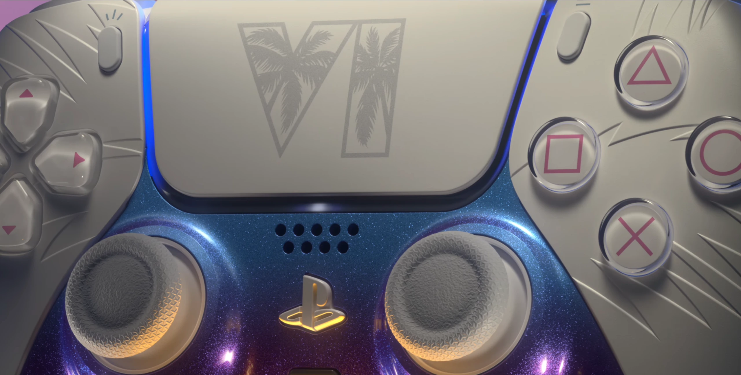 Imagem ilustrativa sobre DualSense do PS5 chega em versão temática GTA 6, com edição limitada inspirada em Vice City