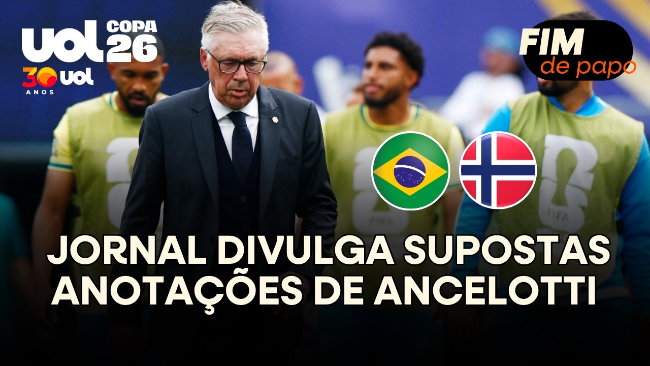 Copa: Jornal alemão divulga supostas anotações de Ancelotti contra a Noruega