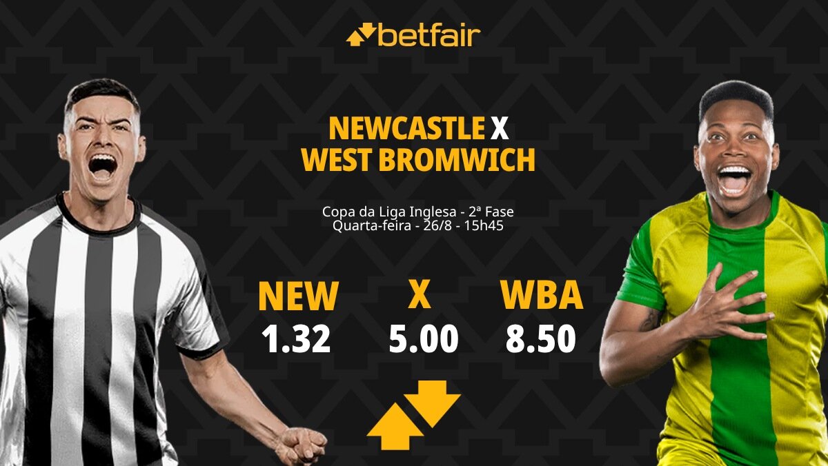 Imagem ilustrativa sobre Newcastle x West Brom ao vivo: onde assistir e escalações