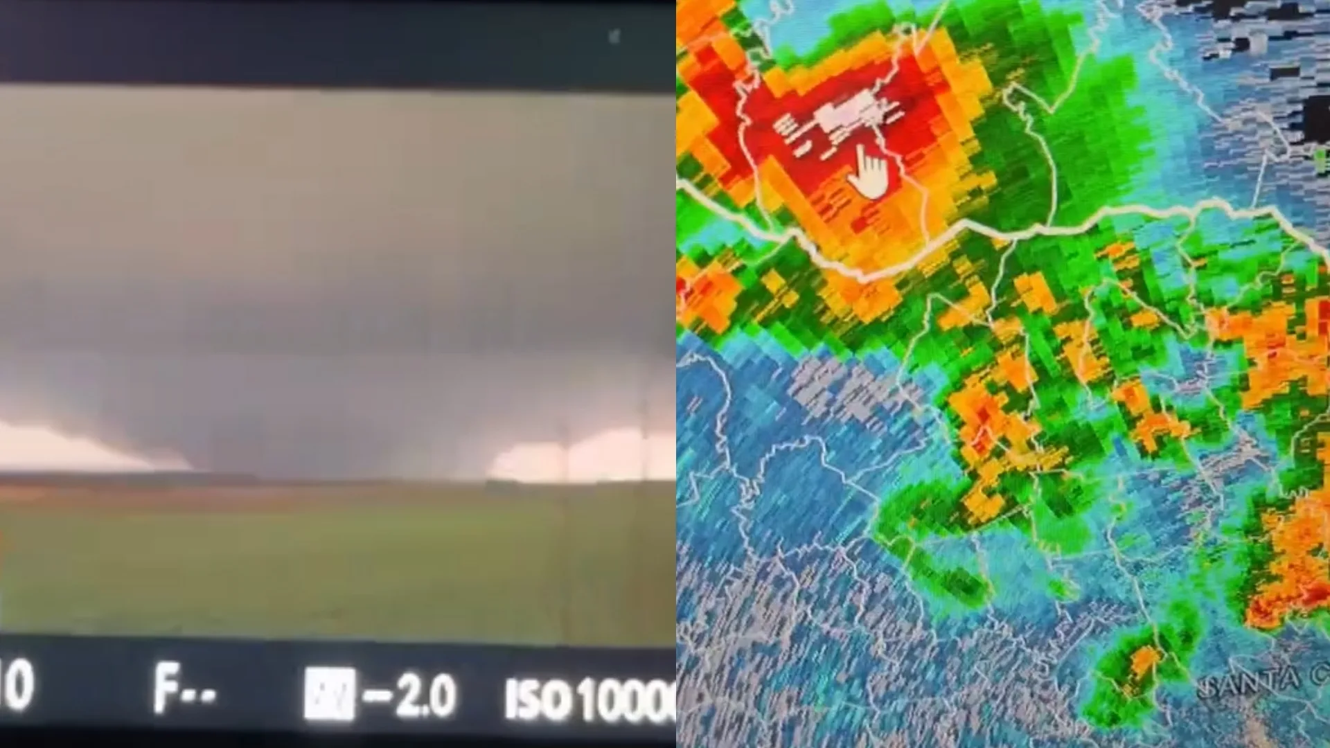 Imagem ilustrativa sobre Tornado devastador atinge Campo Erê, meteorologista alerta para destruição em SC