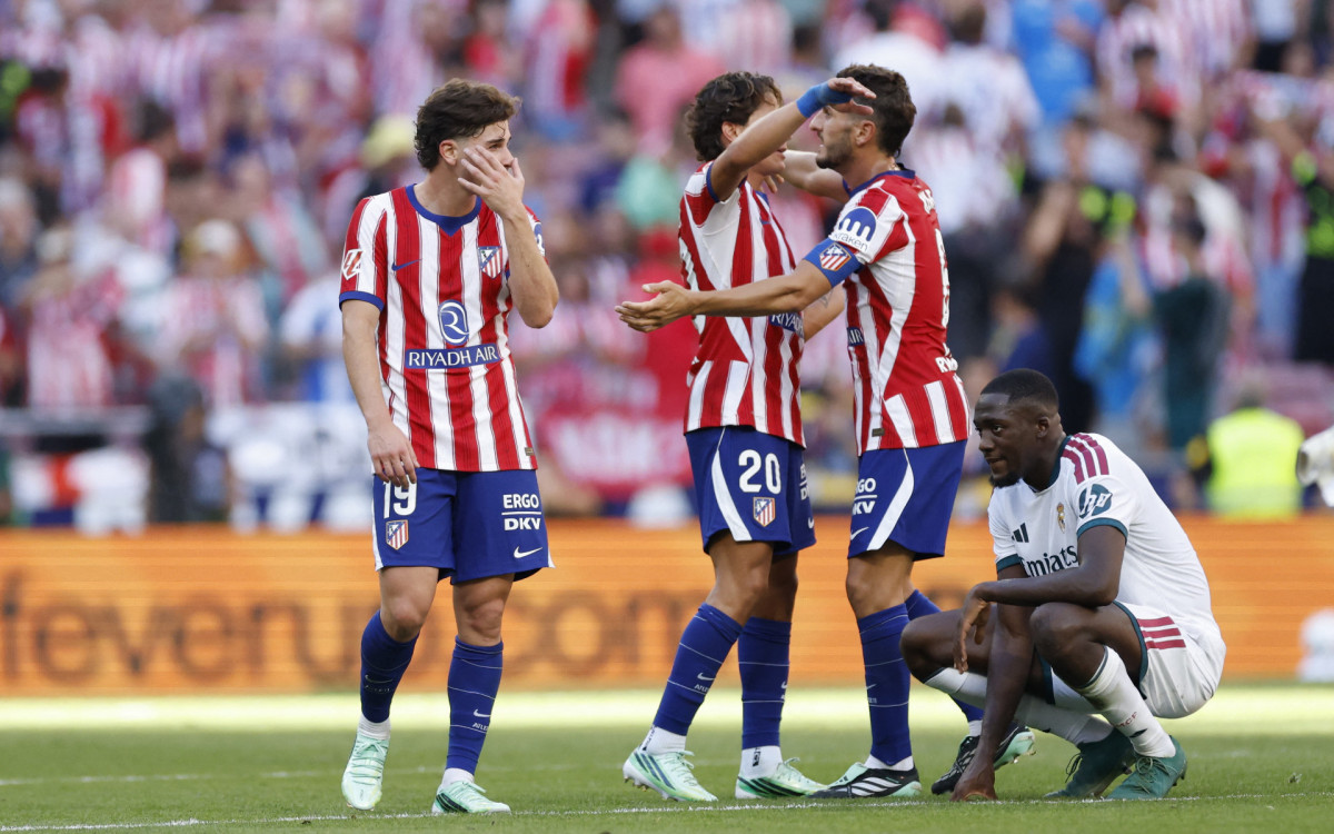 Imagem ilustrativa sobre Atletico Madrid vence Real e assume vice‑liderança com Vini Jr. fora e jogador expulso