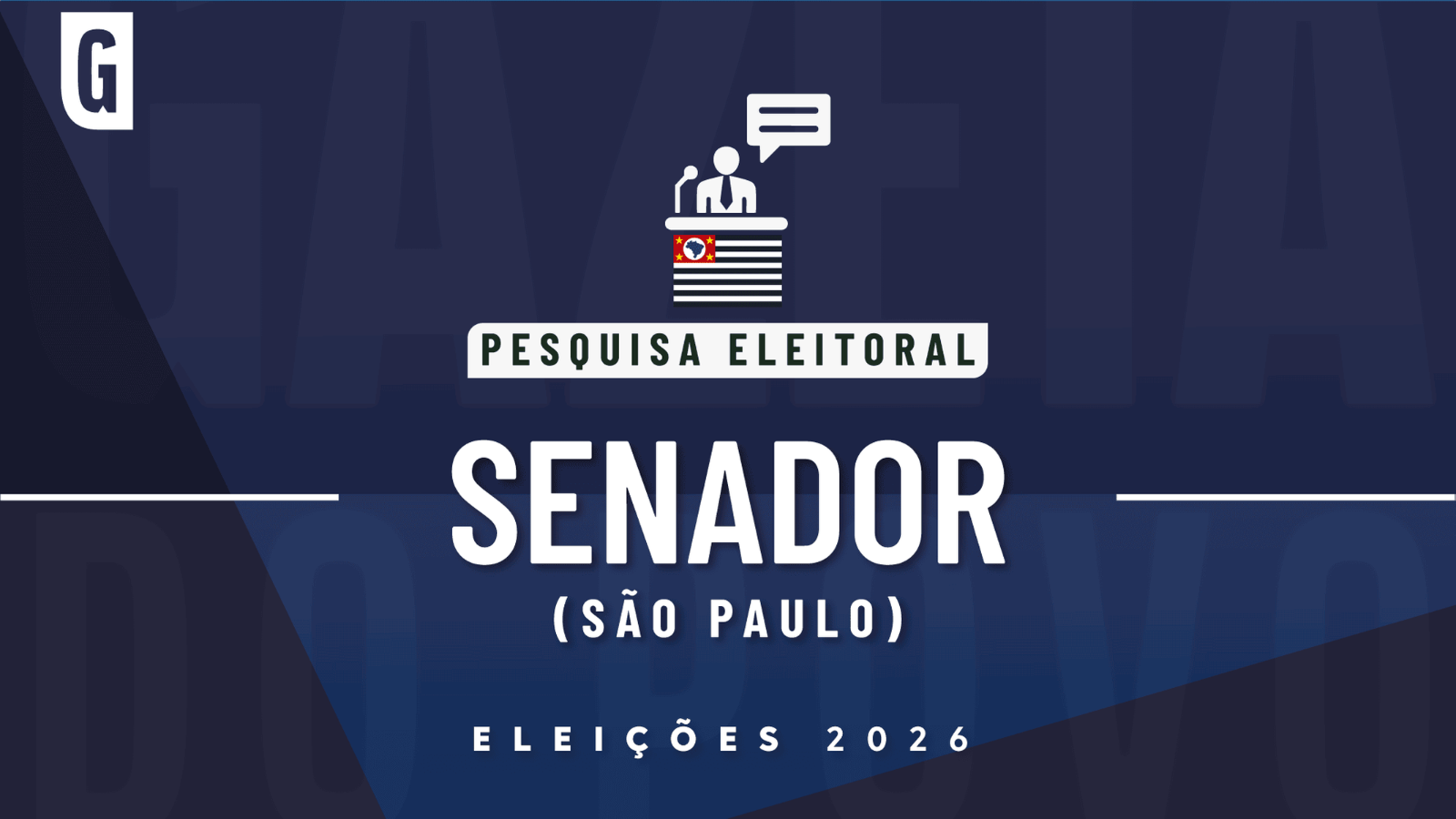 Imagem ilustrativa sobre Derrite lidera pesquisa para o Senado de São Paulo em 2026, com Marina, Tebet e André próximos