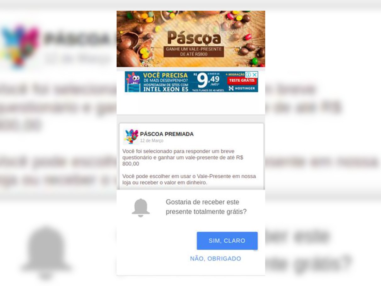 Imagem ilustrativa sobre WhatsApp recebe golpe de Páscoa com cobrança falsa do S9; veja como se proteger