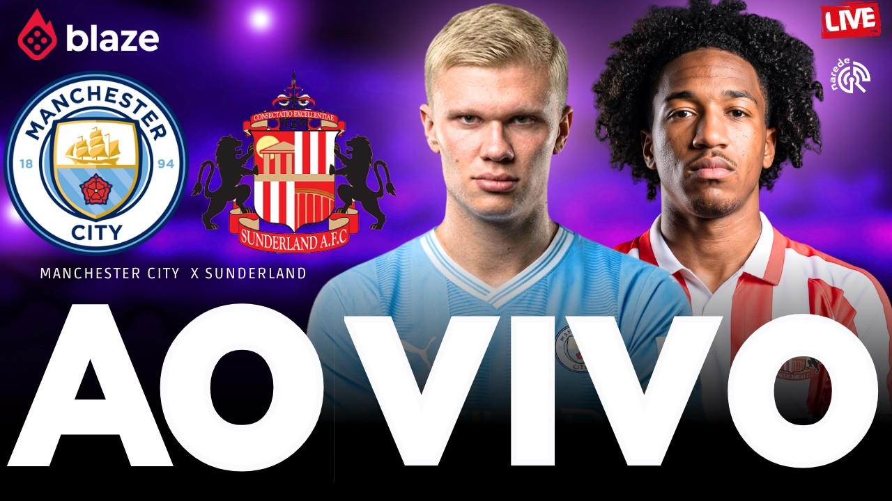 Imagem ilustrativa sobre Manchester City bate Sunderland por 4 a 3; Haaland perde gol e N'Diaye surpreende