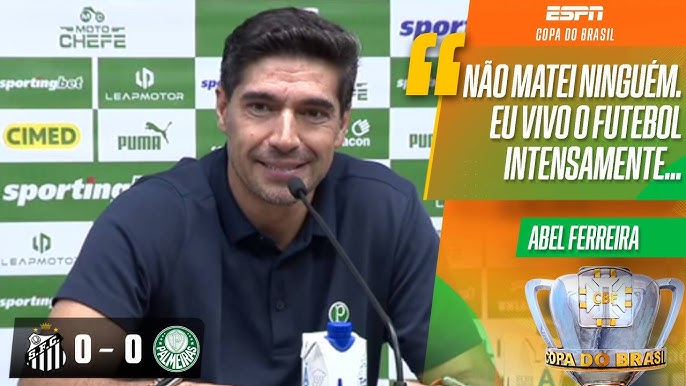 Imagem ilustrativa sobre Abel Ferreira bate microfone na Libertadores e avisa STJD: ‘Não matei ninguém’
