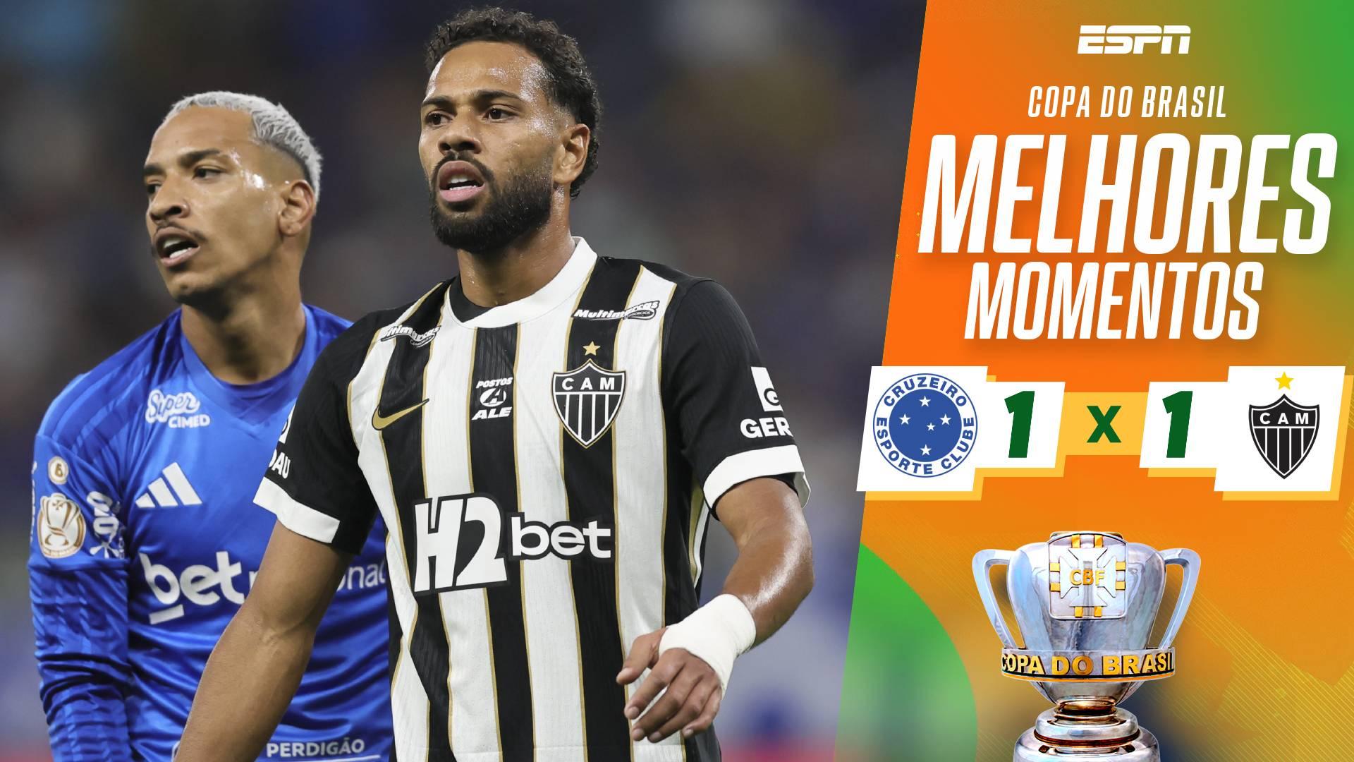 Imagem ilustrativa sobre Cruzeiro e Atlético-MG empatam em noite de golaços e queda feia no Mineirão